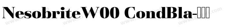 NesobriteW00 CondBla字体转换